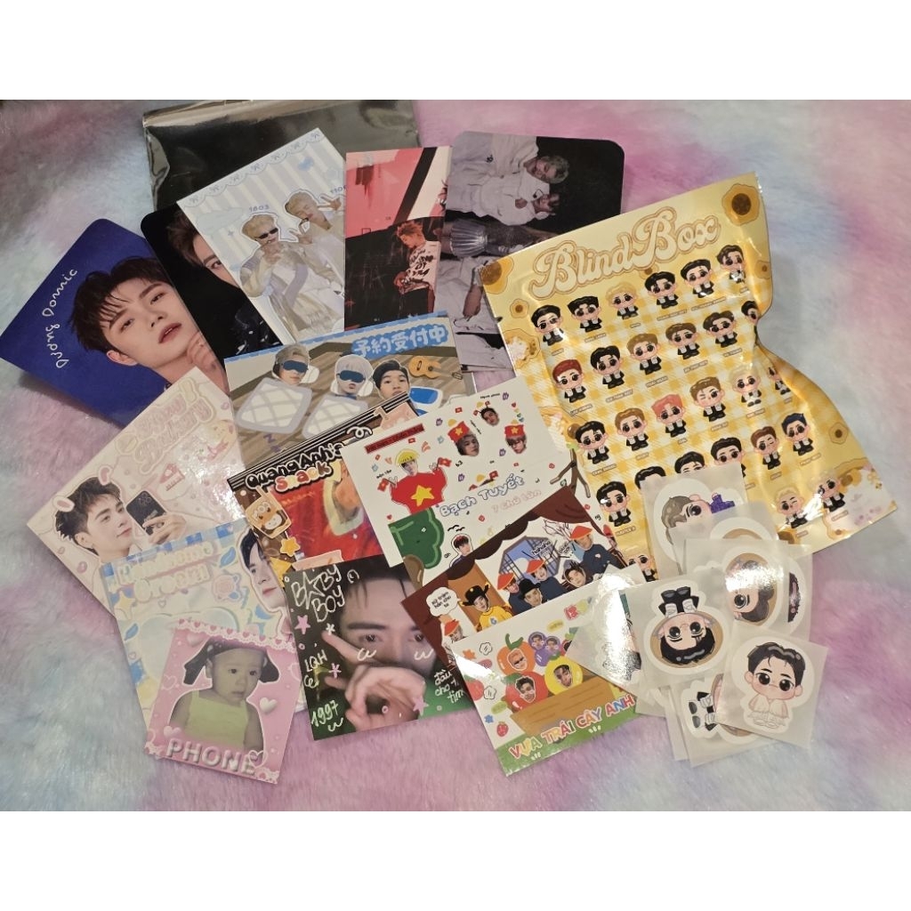 Blindpack túi mù mix ATSH Anh trai say hi card des sticker MasterD HT2 ...