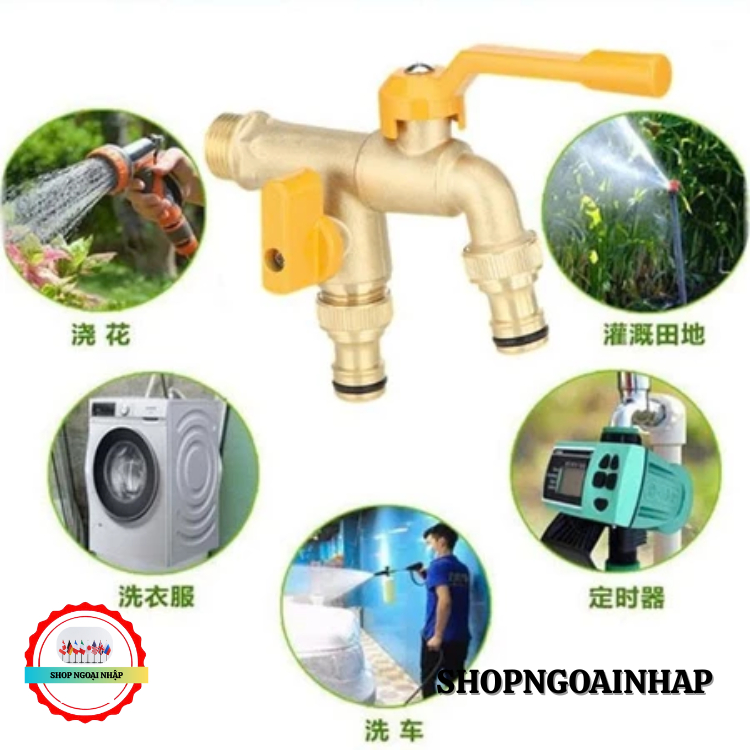 Vòi nước tăng áp Faucet chia 2 dầu ra thông minh bằng hợp kim siêu bền-Phiên bản mới nhất