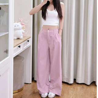 Quần Ống Xuông Cạp Trước Chun Sau Chất KAKI Gió Siêu Mát, Sang Chảnh, Dễ Phối Đồ ELEGANTE