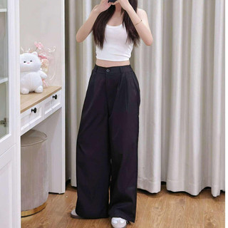 Quần Ống Xuông Cạp Trước Chun Sau Chất KAKI Gió Siêu Mát, Sang Chảnh, Dễ Phối Đồ ELEGANTE