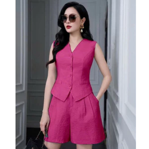 Set Bộ GILE ĐŨI Nữ Thời Trang Siêu HOT Vải Đũi Mát Nhẹ Cá Tính