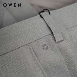 Owen - Quần tây Slim Fit QS252437 màu Xám nhạt chất liệu Nano