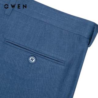 Owen - Quần tây Slim Fit QS252441 màu Xanh chất liệu Nano