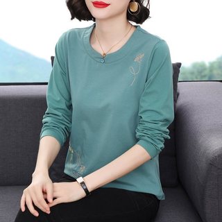 Áo Thun Cotton Trung Niên Dài Tay Mềm Đẹp SM92