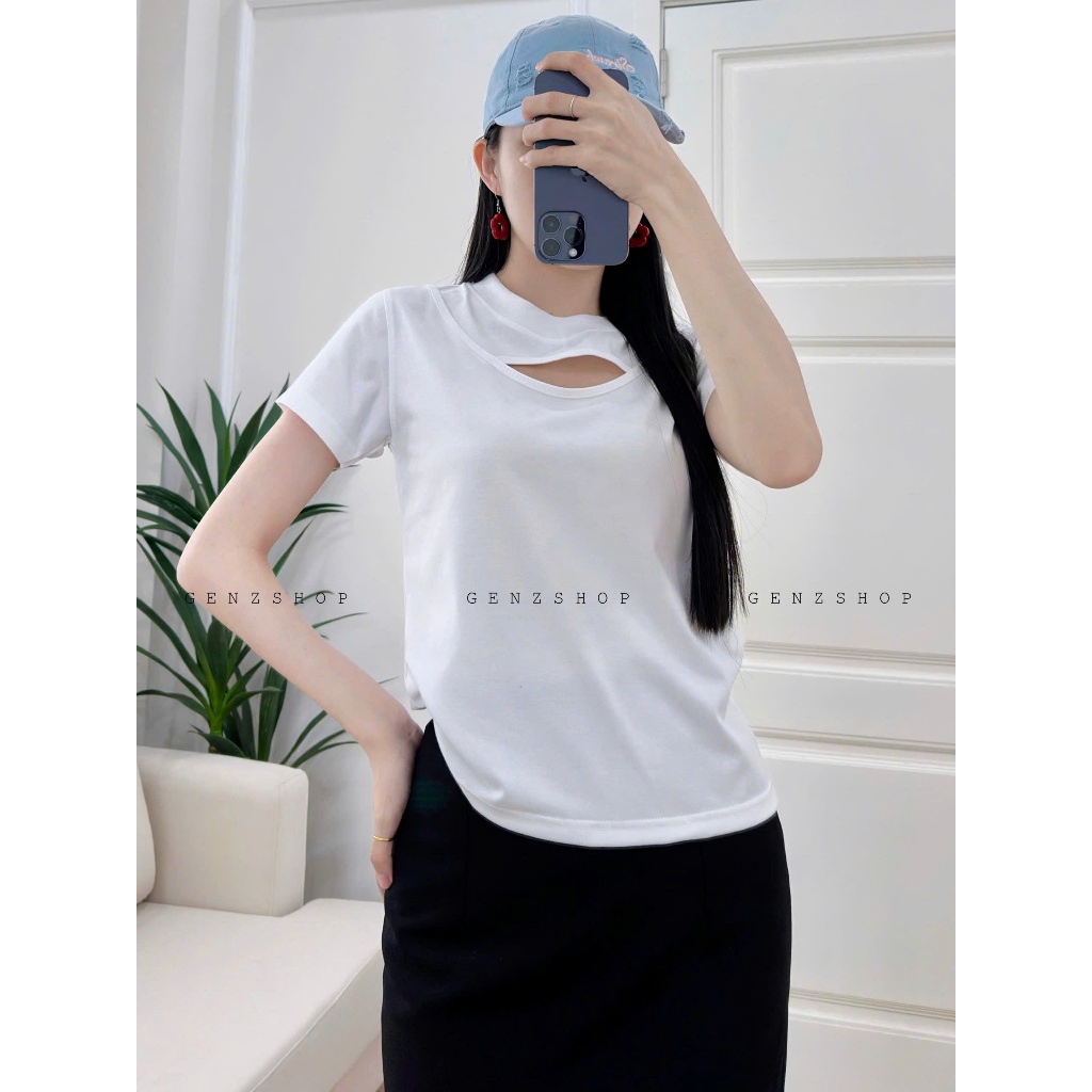 Áo Thun  Babytee Cut-Out Genz Basic Cá Tính Năng Động BBT25