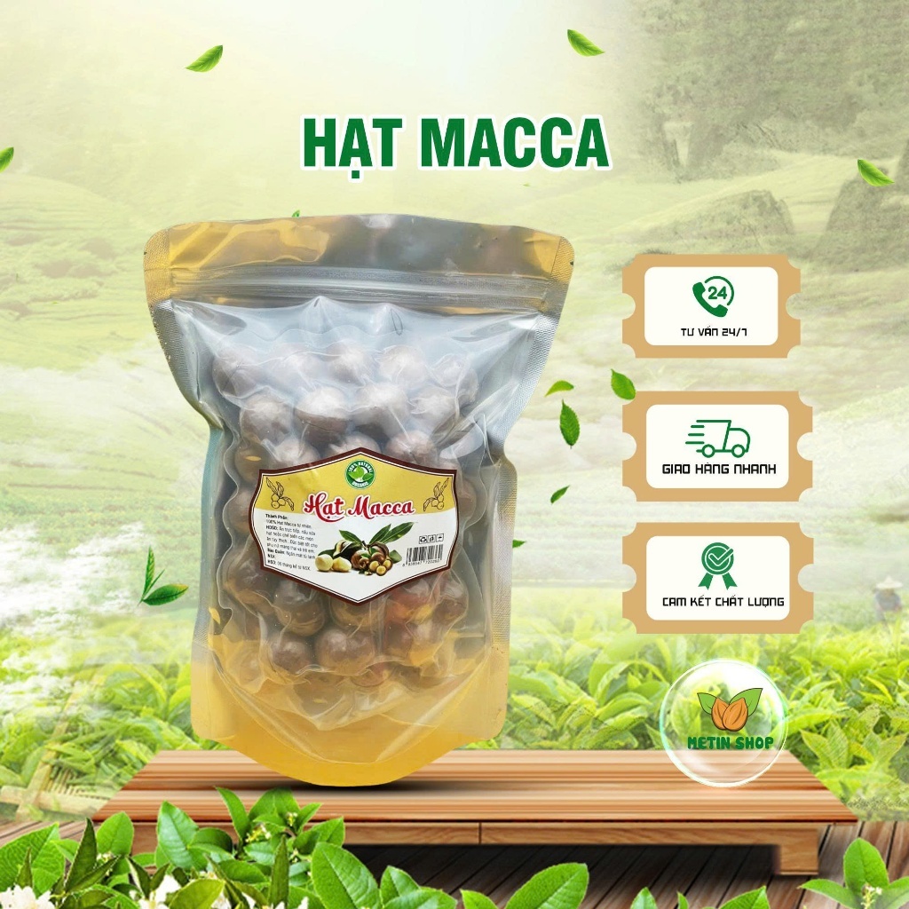 1KG Hạt Macca Tây Nguyên [HANG LOẠI 1] Mắc Ca Rang Sẵn Giauf Chất Béo ...