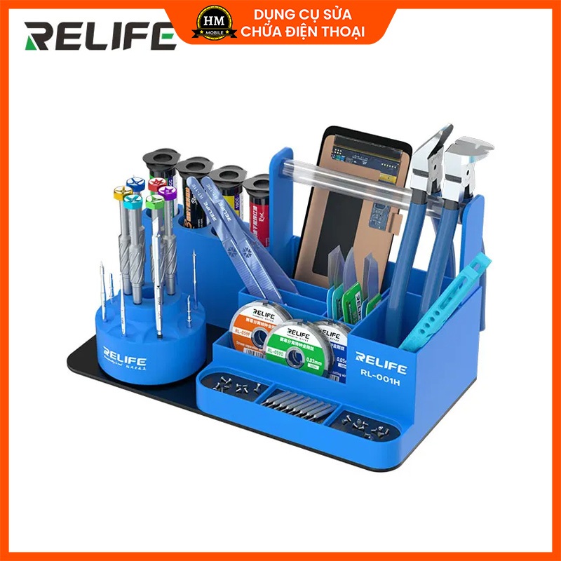 Đế cắm và phân loại dụng cụ sửa chữa RELIFE RL-001H (tô vít, panh, nhíp)