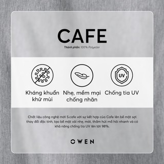 Owen - Áo polo Body Fit APV253660 màu Trắng chất liệu Café