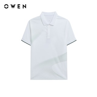 Owen - Áo polo Body Fit APV253660 màu Trắng chất liệu Café