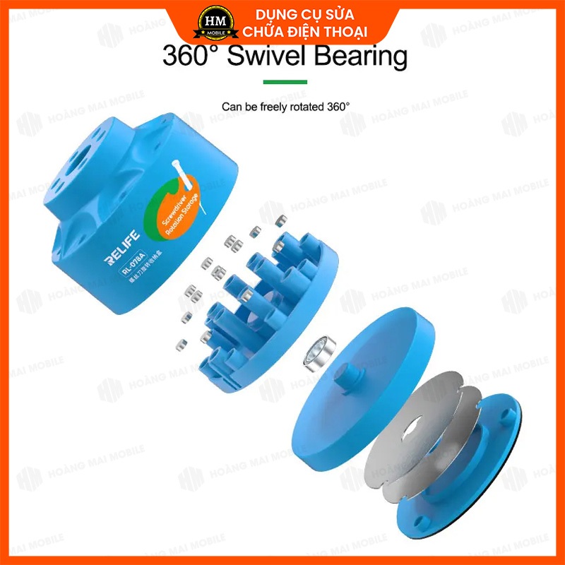 Đế cắm và phân loại dụng cụ sửa chữa RELIFE RL-078A (tô vít, panh, nhíp)