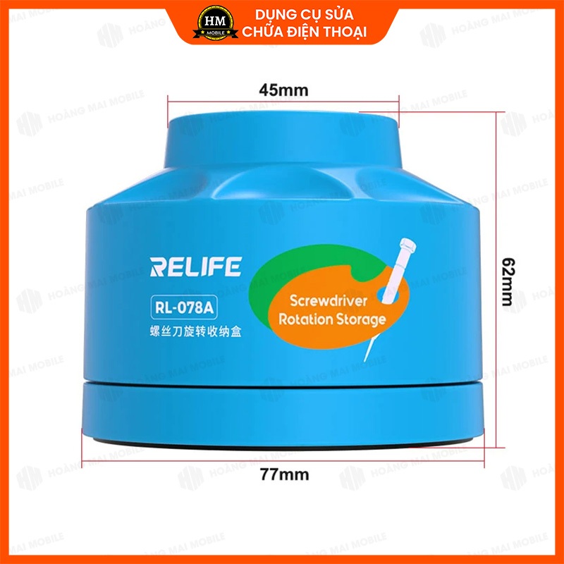 Đế cắm và phân loại dụng cụ sửa chữa RELIFE RL-078A (tô vít, panh, nhíp)