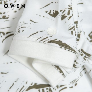 Owen - Áo polo Bodyfit APV253616 màu Xanh lá nhạt chất liệu CVC Spandex