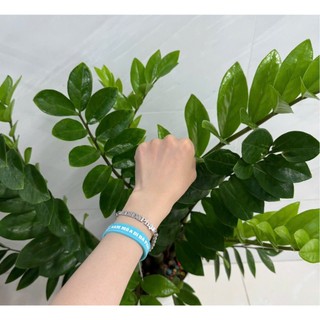 Lắc tay bi danh hiệu A Di Đà Phật, màu silver