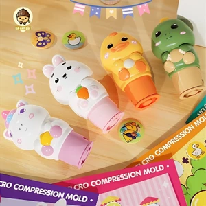Đồ chơi con dấu sticker dễ thương cho bé, máy đóng dấu sticker tặng kèm 100 nhãn dán và 1 quyển sổ