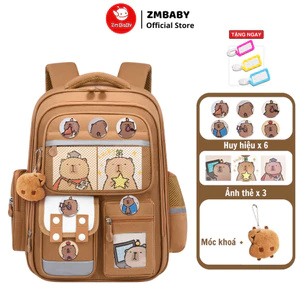 Balo chống gù Capybara ZMCG2-81, Balo đi học cho bé tiểu học lớp 1-6