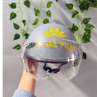 NÓN bảo hiểm Phật giáo, danh hiệu A DI ĐÀ PHẬT.