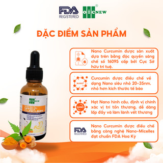 (COMBO MUA 3 TẶNG 1 )Thực Phẩm Bảo Vệ Sức Khỏe Dung Dịch Nano Curcumin OIC NEW Giảm Đau Dạ Dày Cải Thiện Tiêu Hóa 20ml