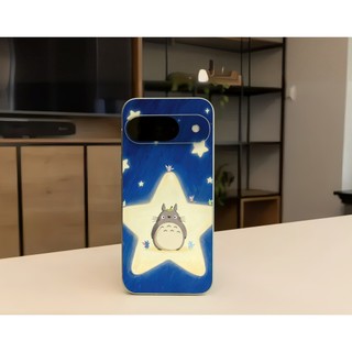 Miếng dán Skin Mặt lưng Sau full viền Totoro Dành Cho 16 pro max 15 pro max 14 pro max 13 pro max 12 pro max