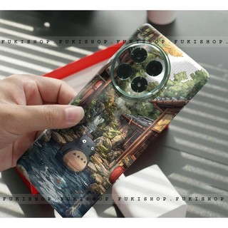 Miếng dán Skin Mặt lưng Sau full viền Totoro Dành Cho 16 pro max 15 pro max 14 pro max 13 pro max 12 pro max