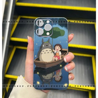 Miếng dán Skin Mặt lưng Sau full viền Totoro Dành Cho 16 pro max 15 pro max 14 pro max 13 pro max 12 pro max