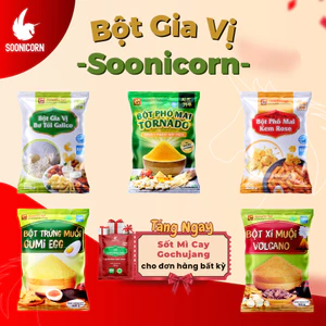 🧂Bột gia vị Soonicorn 100g | Phô Mai, Trứng Muối, Bơ Tỏi, Xí Muội | Lắc Gà, Bắp Rang, Làm Sốt.