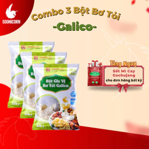 🧄 Combo 3 Gói Bột Gia Vị Bơ Tỏi Galico 100g | Lắc Khoai Tây, Làm Sốt Bơ Tỏi, Ướp Nướng – Soonicorn