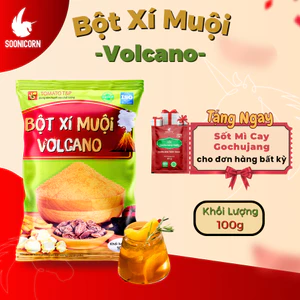 🍑 Bột Xí Muội Volcano 100g | Dùng Lắc Trái Cây, Khoai Tây Chiên, Bắp Rang, Pha Chế Nước - Soonicorn