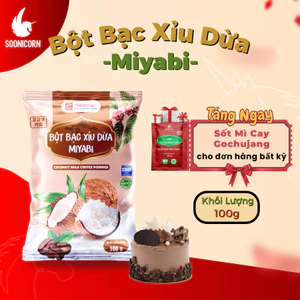 🥥 Bột Bạc Xỉu Dừa Miyabi 100g Nguyên Liệu Làm Bánh, Pha Chế Cà Phê, Lắc Bắp Rang - Soonicorn