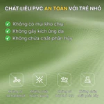 Bể bơi phao cho bé có cầu trượt và mái che nắng, Bể bơi bơm hơi đáy chống trượt an toàn cho bé — ảnh 3
