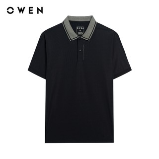 Owen - Áo polo Body Fit APV251288 màu Đen chất liệu Nylon spandex