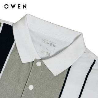 Owen - Áo polo Bodyfit APV253609 màu Trắng chất liệu CVC Spandex