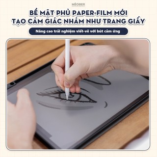 Kính cường lực Paperlike cho iPad - bảo vệ màn hình siêu cứng 9H, phủ paper-film nhám viết vẽ như trên giấy by MèoBer