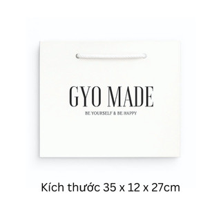 Túi giấy đựng quà tặng GYOMADE® cao cấp, tinh tế, chất liệu giấy cứng dày dặn kích thước 35x12x27cm