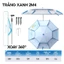 Ô câu cá V5 NEW COLOR 2025 Rice Fishing phủ Nano tăng cường cách nhiệt chống nắng mưa KK-64