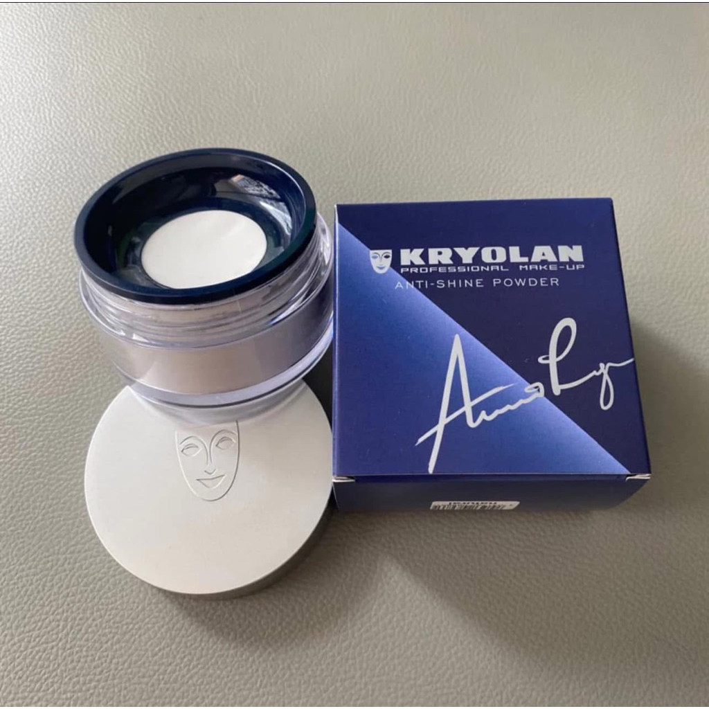 Phấn Phủ KRYOLAN Anti-Shine trong suốt Kiềm Dầu Đỉnh Cao – Lì Mịn, Không Lộ Phấn, Make Up Studio Chính Hãng