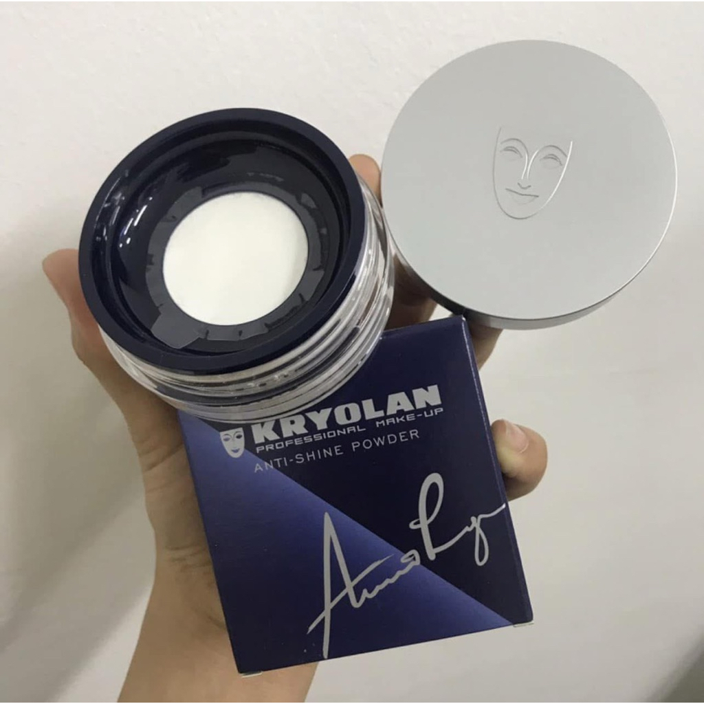 Phấn Phủ KRYOLAN Anti-Shine trong suốt Kiềm Dầu Đỉnh Cao – Lì Mịn, Không Lộ Phấn, Make Up Studio Chính Hãng