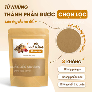 Bột dưỡng trắng da nhả nắng 100g, bột tắm nhả nắng body, làm dịu da, tẩy tế bào chết, dưỡng da trắng sáng