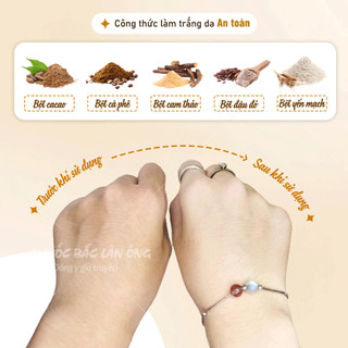 Bột dưỡng trắng da nhả nắng 100g, bột tắm nhả nắng body, làm dịu da, tẩy tế bào chết, dưỡng da trắng sáng