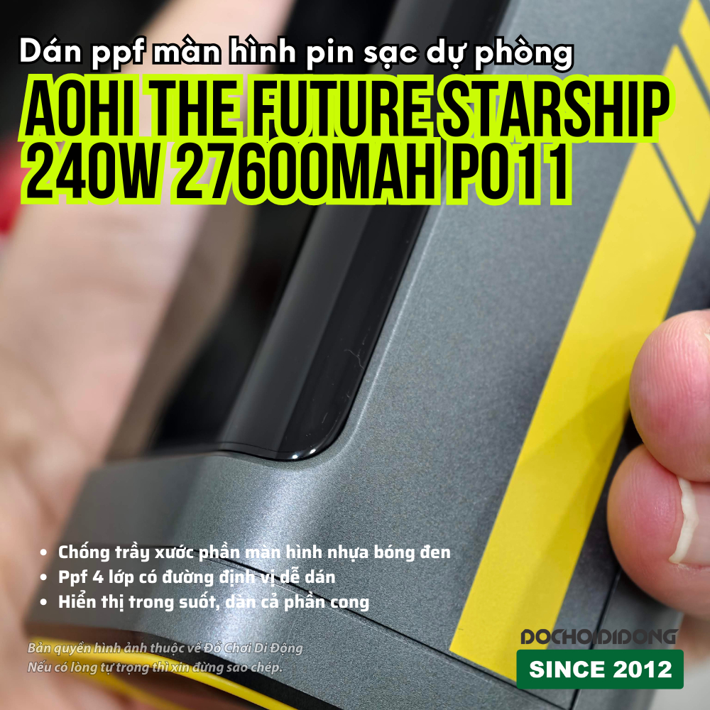 Dán ppf màn hình pin sạc dự phòng AOHI The Future Starship 240W ...