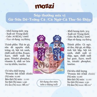 Súp thưởng cho mèo Cattyman mix vị gói 60gr