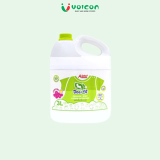 Nước giặt xả quần áo 3 Lít em bé Docilee organic Thái Lan (xanh lá, tím, vàng)