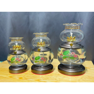 (Giá rẻ) Đèn dầu phong thuỷ thờ cúng hoa sen cao cấp nhiều kích thước