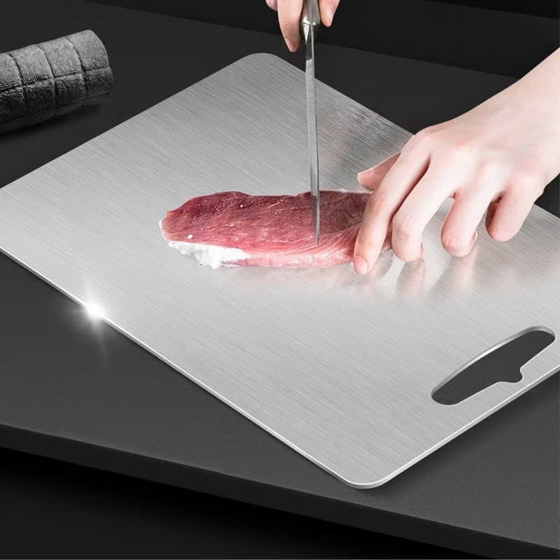THỚT INOX DÀY CHỐNG XƯỚC TIỆN LỢI – Thớt Kháng Khuẩn Chặt Xương An Toàn Thực Phẩm,Thớt Inox Không Bám Vi Khuẩn Nấm Mốc
