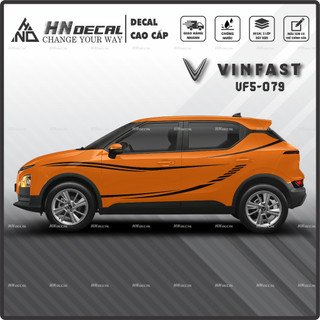 Tem dán xe VF5 - Decal dán xe VF5 MẪU TEM THỂ THAO CÁ TÍNH. 1 bộ dán 2 bên ( mẫu VF5-079 )