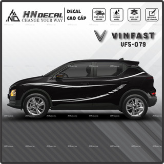 Tem dán xe VF5 - Decal dán xe VF5 MẪU TEM THỂ THAO CÁ TÍNH. 1 bộ dán 2 bên ( mẫu VF5-079 )
