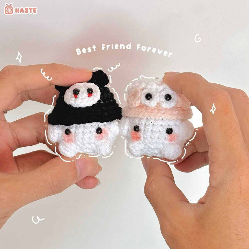 [LẺ 1 CÁI] Móc Khoá Len Nấm Mini Cosplay Đội Mũ Mushroom Handmade Dễ Thương