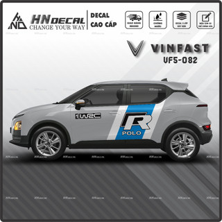 Tem dán xe VF5 - Decal dán xe VF5 MẪU TEM THỂ THAO CÁ TÍNH. 1 bộ dán 2 bên ( mẫu VF5-082 )