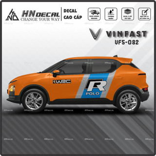 Tem dán xe VF5 - Decal dán xe VF5 MẪU TEM THỂ THAO CÁ TÍNH. 1 bộ dán 2 bên ( mẫu VF5-082 )