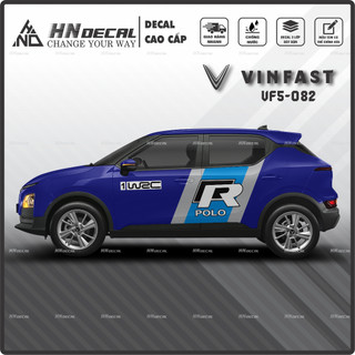 Tem dán xe VF5 - Decal dán xe VF5 MẪU TEM THỂ THAO CÁ TÍNH. 1 bộ dán 2 bên ( mẫu VF5-082 )
