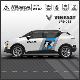 Tem dán xe VF5 - Decal dán xe VF5 MẪU TEM THỂ THAO CÁ TÍNH. 1 bộ dán 2 bên ( mẫu VF5-082 )